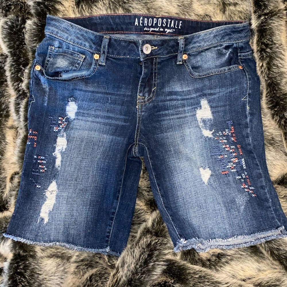 Bermuda Aéropostale ripped shorts
